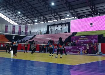 H-1 Bhayangkari Cup di Lampung Selatan, GOR Way Handak Bersolek Jadi Venue Berkelas