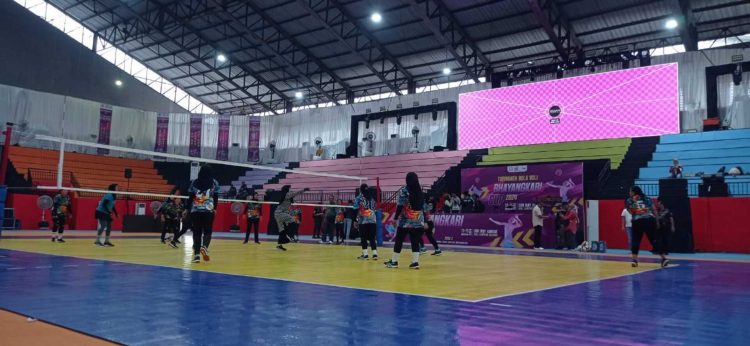 H-1 Bhayangkari Cup di Lampung Selatan, GOR Way Handak Bersolek Jadi Venue Berkelas