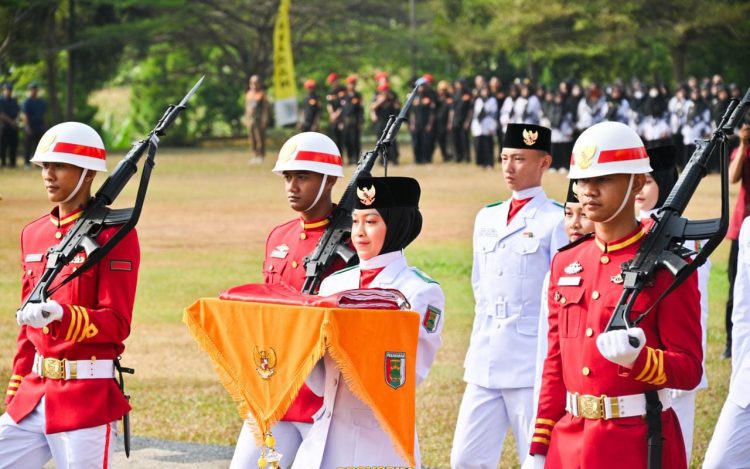 Bupati Dendi Pimpin Upacara HUT RI ke-79 di Pesawaran