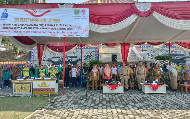 Pembukaan Lomba Senam Kesegaran Jasmani dan Senam Kreasi di Kabupaten Tanggamus Tahun 2024