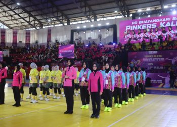 Bhayangkari Cup 2024 Zona 3 Resmi Dibuka di GOR Way Handak Lampung Selatan