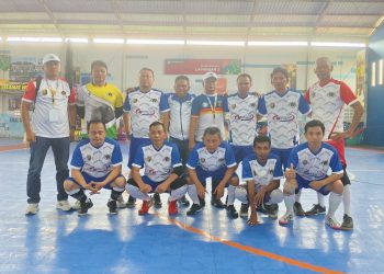 Tim Futsal PWI Lampung Raih Kemenangan Perdana di Borneo Indoor Futsal