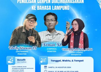 Workshop Menulis Cerpen dan Alih Wahana ke Bahasa Lampung diikuti 70 Peserta