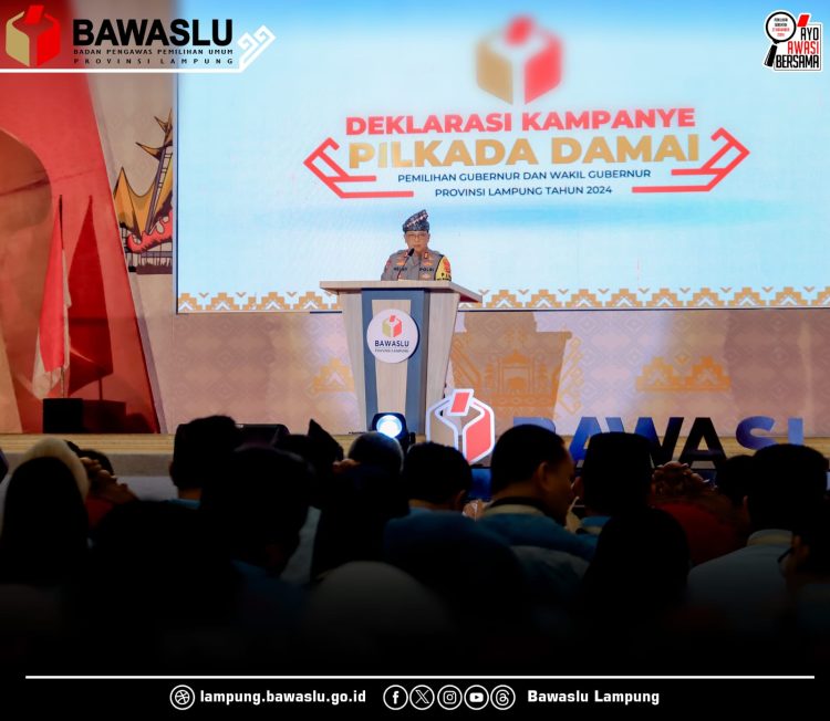Jaga Keamanan, Persatuan, dan Netralitas: Bawaslu Lampung Gelar Deklarasi Kampanye Damai untuk Pilgub 2024