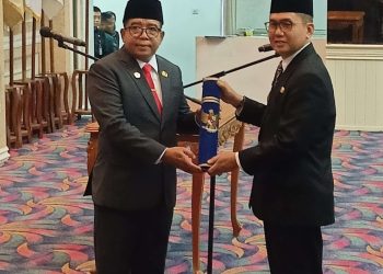 Samsudin Lantik Fredy sebagai Pj Sekprov Lampung: “Harus Bisa Lari Kencang”