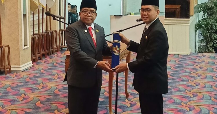 Samsudin Lantik Fredy sebagai Pj Sekprov Lampung: “Harus Bisa Lari Kencang”