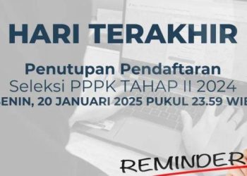 hari terakhir pendaftaran pppk tahap ll:honorer segera daftar,khusus kategori ini!