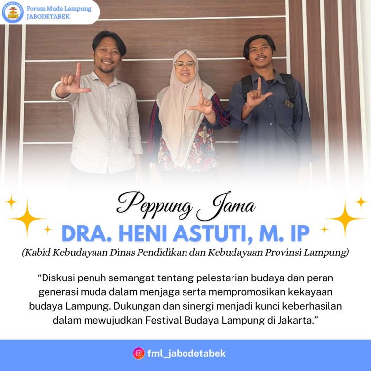 Forum Muda Lampung dan Disdikbud Bersinergi untuk Pelestarian Budaya