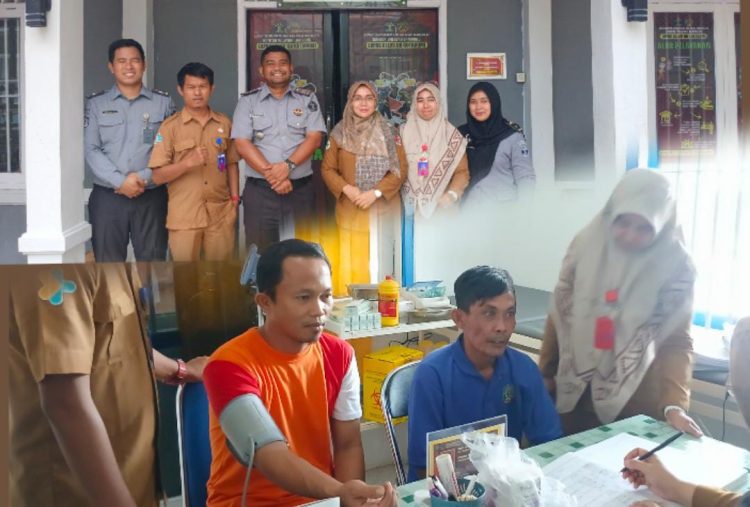 Lapas Kotabumi dan Puskesmas Kotabumi II Gelar Pemeriksaan Kesehatan Warga Binaan