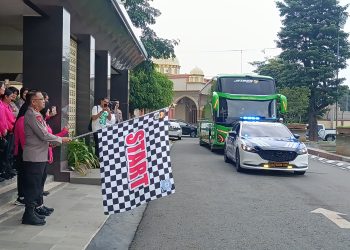 Kapolda Lampung Lepas Peserta Tour of Kemala 2025, Dukung Atlet Berprestasi