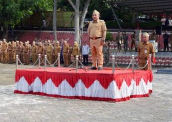 Wabup Lampung Selatan Pimpin Apel Perdana, Dorong Profesionalisme ASN