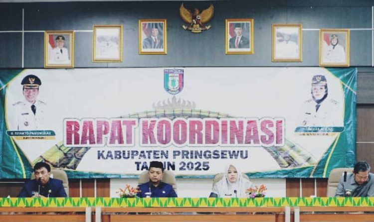 Hari Pertama Kerja, Bupati Pringsewu Pimpin Rakor: Fokus pada Efisiensi dan Percepatan Pembangunan