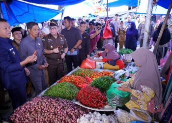 Jelang Idulfitri, Bupati Pringsewu Tinjau Pasar Banyumas Pastikan Stok dan Harga Stabil