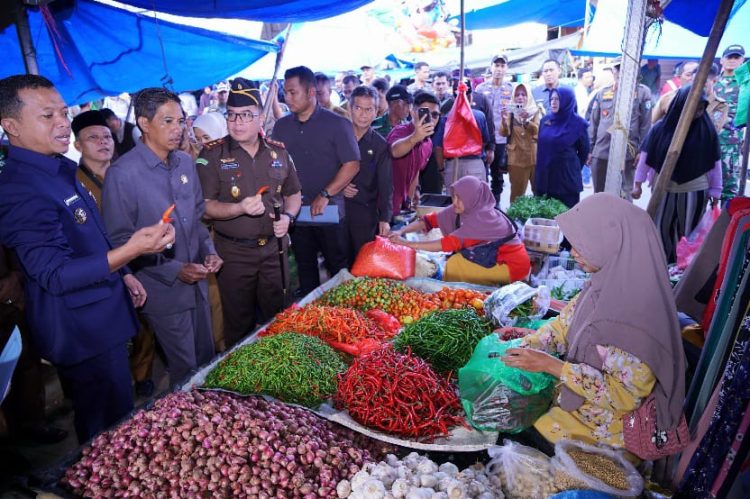 Jelang Idulfitri, Bupati Pringsewu Tinjau Pasar Banyumas Pastikan Stok dan Harga Stabil