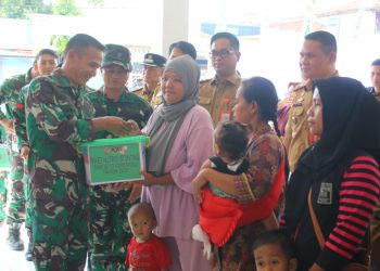 Bupati Lampung Utara Dampingi Tim Wasev TNI AD Tinjau TMMD ke-123 di Desa Subik
