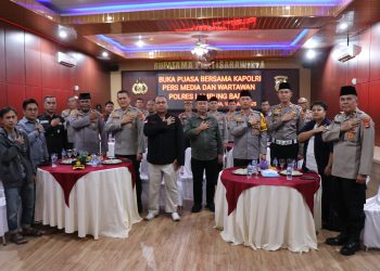 Polres Lampung Barat dan Insan Pers Jalin Kebersamaan di Bulan Ramadan