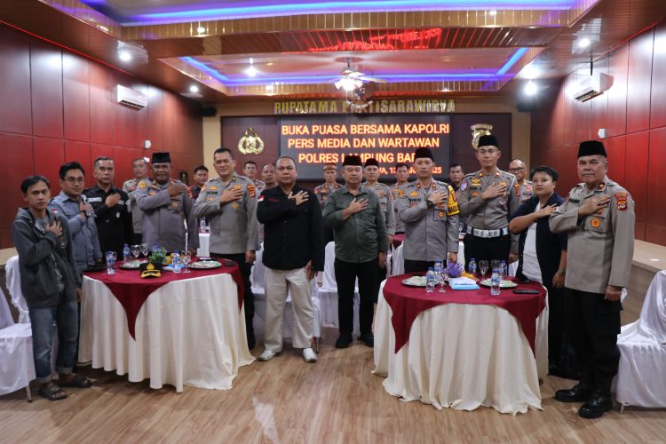 Polres Lampung Barat dan Insan Pers Jalin Kebersamaan di Bulan Ramadan