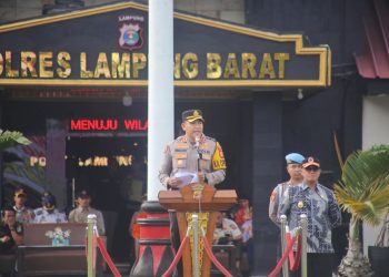 Apel Gelar Pasukan Operasi Ketupat Krakatau 2025, Pemkab Lampung Barat Pastikan Pengamanan Maksimal