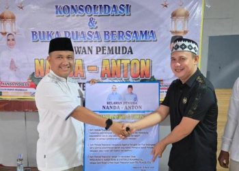 Relawan Pemuda Nanda Indira-Antonius Muhammad Ali menggelar kegiatan konsolidasi dan buka bersama dengan Calon Wakil Bupati Pesawaran, Antonius Muhammad Ali, di Café Foodcourt Adul Kedondong