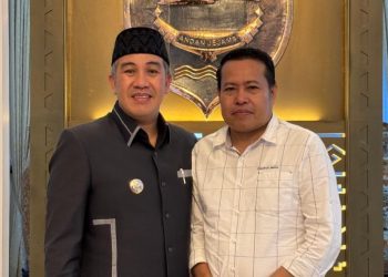 Dendi dan Eriawan Bertemu, Bahas Pembangunan dan Pesan Damai untuk Pesawaran