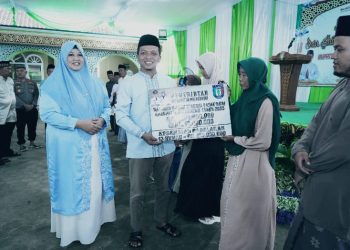 Bupati & Wabup Pringsewu Berbuka Puasa Bersama Warga Pagelaran, Wujudkan Kepedulian