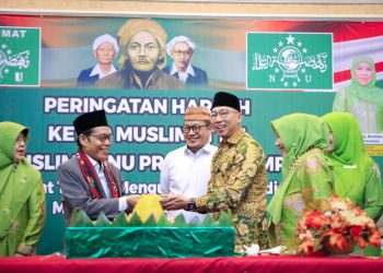 Gubernur Mirza Apresiasi Peran Muslimat NU Lampung dalam Pembangunan Bangsa di Harlah ke-79