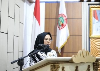 Ny. Indria Sudrajat Ardito Wijaya Resmi Dikukuhkan sebagai Ibunda Guru Lampung Tengah