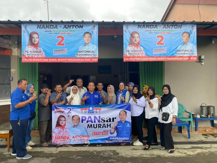 Pasar Murah Nanda-Anton Disambut Antusias Warga Bagelen, PAN: Bentuk Kepedulian Sekaligus Sosialisasi Paslon 02