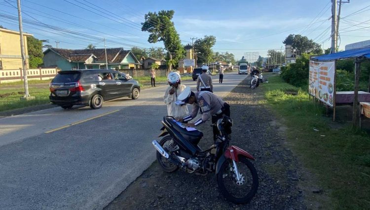 Sat Lantas Lampung Selatan Sosialisasikan Pemutihan Pajak Kendaraan dan Penegakan Hukum Lalu Lintas