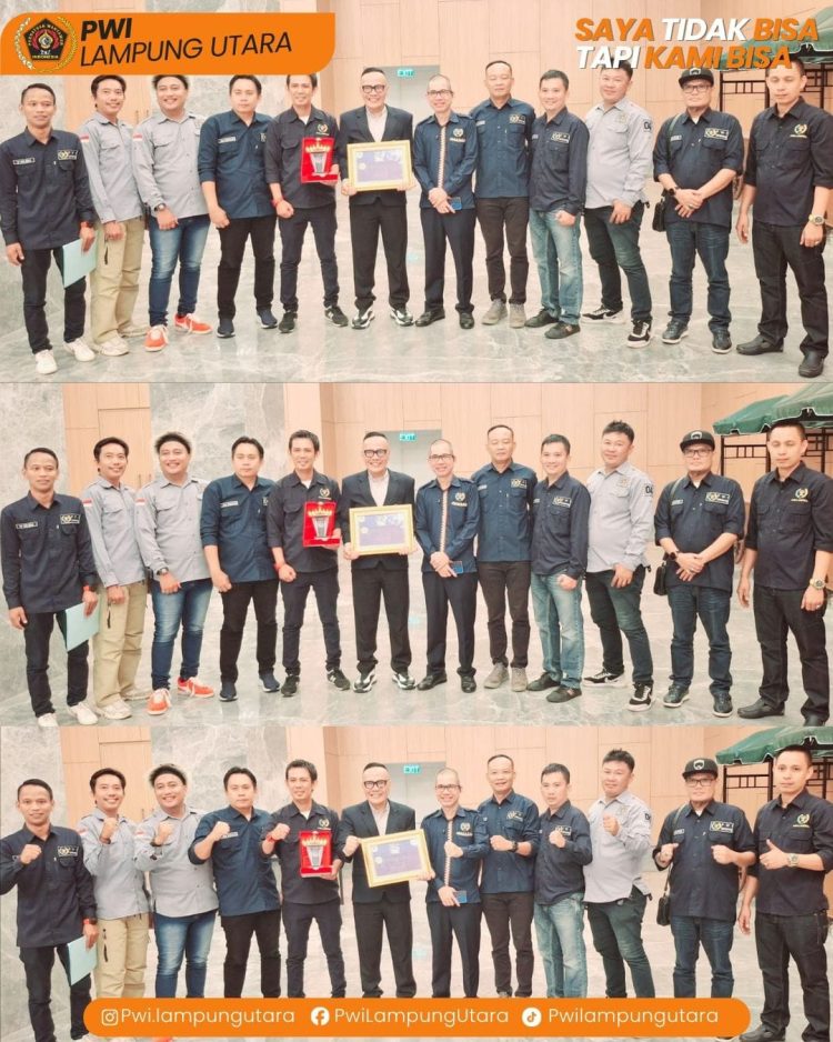 PWI Lampung Utara Raih Predikat PWI Terinovatif dan Kolaboratif se-Lampung