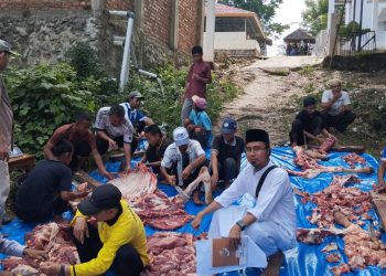 Tebar Berkah Iduladha, Pondok Tahfizh Menara Sembilan Bagikan Ratusan Paket Daging Kurban