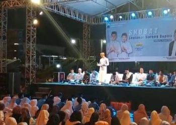 Lampung Selatan Bershalawat: Malam Penuh Cahaya di Rest Area Masjid Agung Kalianda