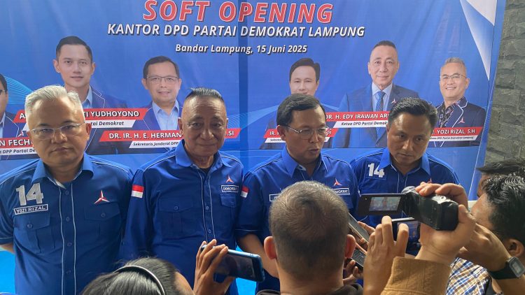 Edi Irawan Wujudkan Janji, DPD Demokrat Lampung Kini Miliki Kantor Permanen
