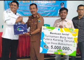 PT ASDP Dukung Turnamen Voli Karang Taruna Cup I Desa Bakauheni