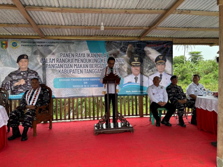 Panen Raya Ikan Nila di Tanggamus, Bukti Kuat Sinergi TNI AL dan Pemkab untuk Ketahanan Pangan