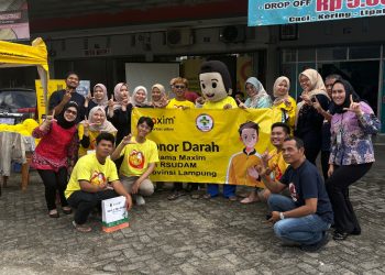 Mitra Pengemudi Maxim Bandar Lampung Donorkan Darah, Wujud Nyata Kepedulian di Hari Donor Darah Sedunia