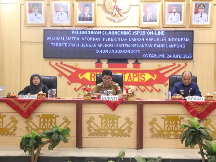 Lampung Utara Luncurkan SP2D Online Terintegrasi, Dorong Reformasi Digital Keuangan Daerah