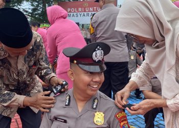 28 Personel Naik Pangkat, Polres Pesawaran Rayakan Hari Bhayangkara dengan Penuh Haru dan Kebanggaan