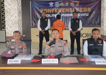 Diduga Korupsi Dana Desa Hampir Setengah Miliar, Kepala Pekon di Pringsewu Resmi Ditahan Polres