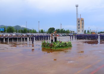 Tabur Bunga di Laut, Sat Polairud Polres Pesawaran Kenang Jasa Pahlawan di Hari Bhayangkara ke-79