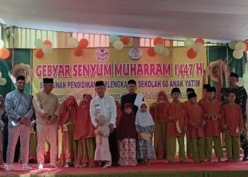 Gebyar Senyum Muharam, Ponpes Yatim Al-Ishlah Pringsewu Santuni Anak Yatim dan Rayakan Milad Pertama