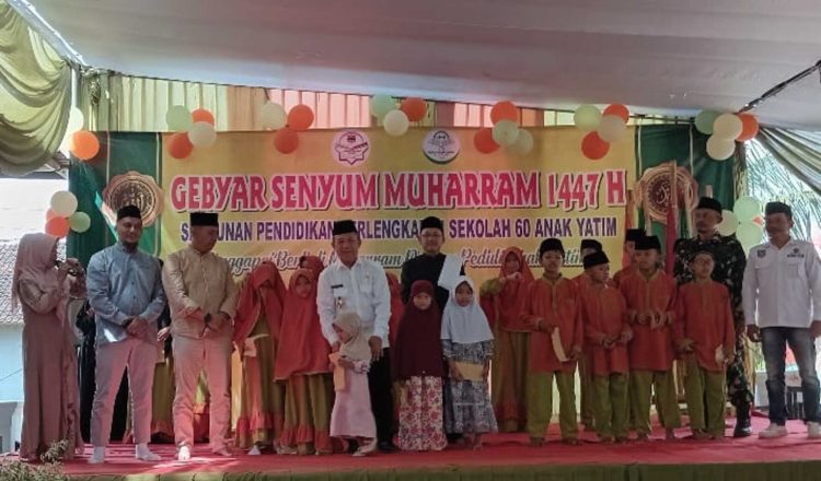 Gebyar Senyum Muharam, Ponpes Yatim Al-Ishlah Pringsewu Santuni Anak Yatim dan Rayakan Milad Pertama