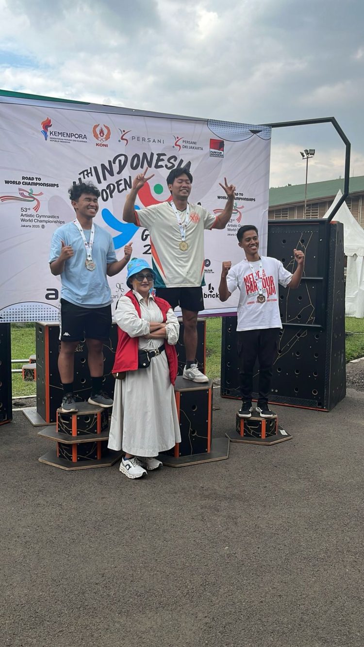Atlet Parkour Asal Metro Raih Perunggu di Indonesia Open Gymnastics 2025