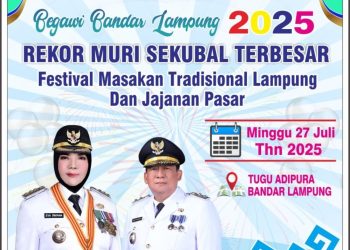 “Begawi Bandar Lampung 2025”: Sajian Spektakuler HUT Kota Ke-343, Bidik Rekor MURI Sekubal Terbesar