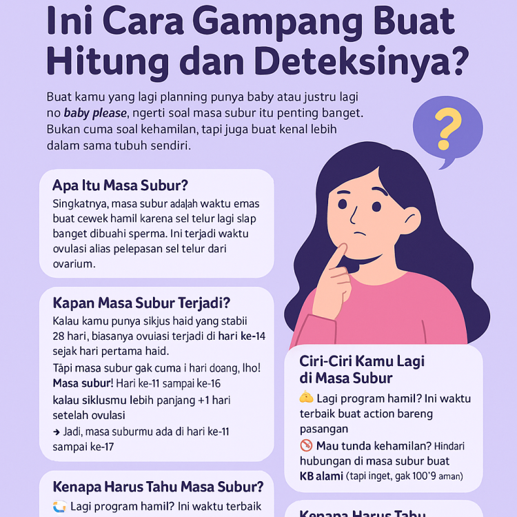 Cewek Wajib Tahu! Ini Cara Simpel Cek dan Hitung Masa Subur Biar Nggak Bingung Lagi