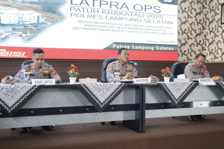 Operasi Patuh Krakatau 2025 Dimulai, Polres Lampung Selatan Fokuskan Edukasi dan Pencegahan Pelanggaran Lalu Lintas