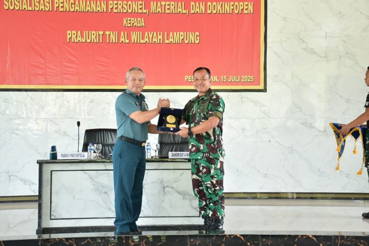 Perkuat Sistem Pertahanan, Danbrigif 4 Marinir/BS Hadiri Sosialisasi Pengamanan Prajurit Harimau Sumatera