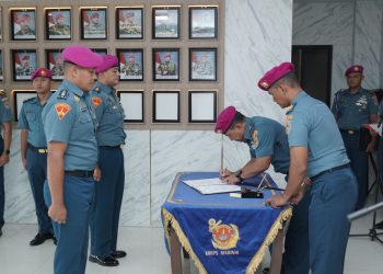 Danbrigif 4 Marinir/BS Pimpin Sertijab Dua Jabatan Strategis, Dorong Kepemimpinan Adaptif di Sarang Harimau Sumatera