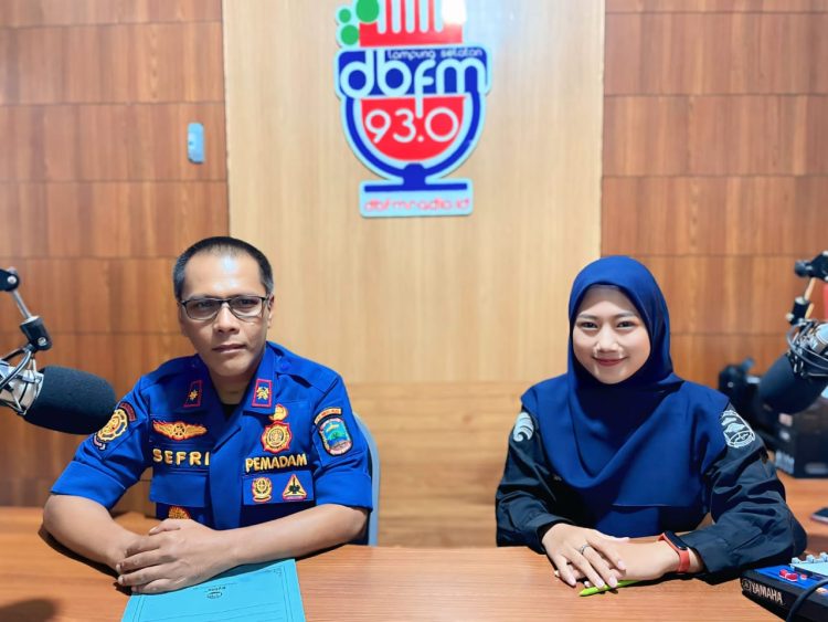 Talkshow DBFM Angkat Isu Penting Pencegahan Kebakaran, Damkarmat Lampung Selatan Imbau Warga Lebih Waspada