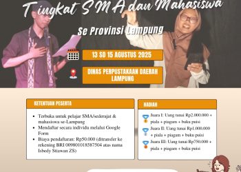 Lomba Baca Puisi Esai Tingkat Pelajar & Mahasiswa Digelar Agustus, Sambut 80 Tahun Kemerdekaan RI